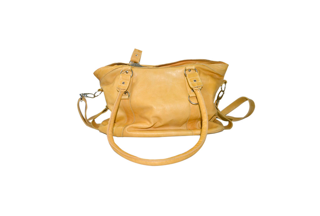 Bag made of Buffalo leather Oria, color beige, CL Products, Sri Lanka