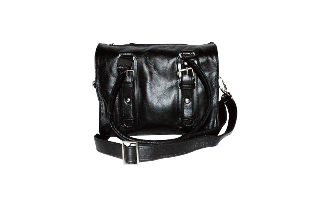 Bag made of Buffalo leather TM 0041, color black, CL Products, Sri Lanka