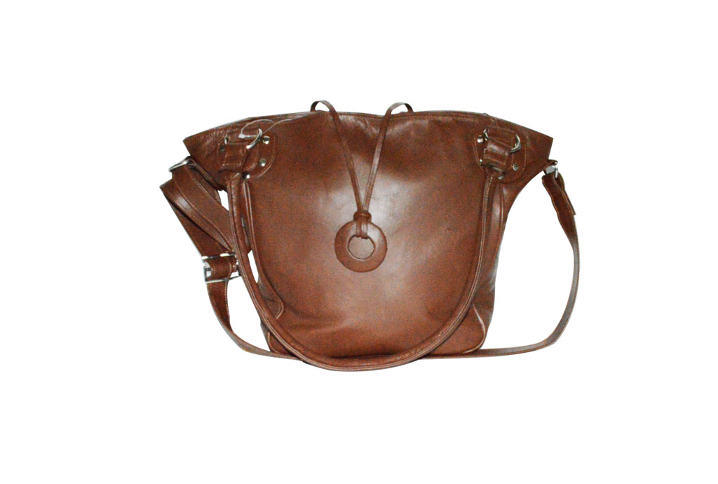 Bag made of Buffalo leather TM 040, color: black,brown,green,red, CL Products, Sri Lanka