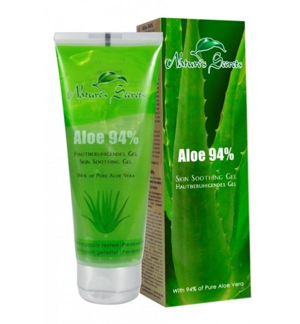 Aloe Vera body gel 100 ml, 94% aloe, Natures Secrets, Sri Lanka