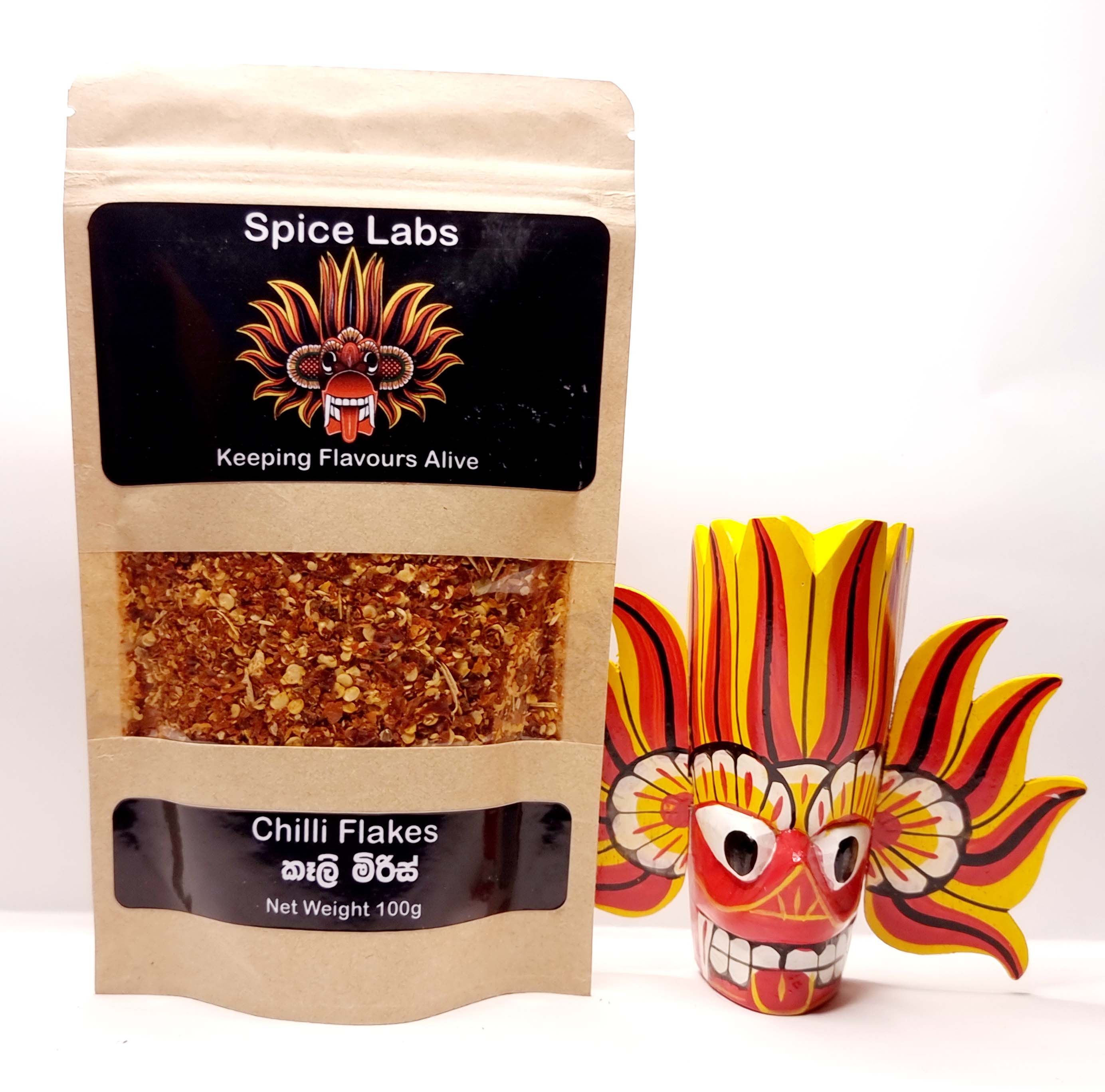 Spices Chilli Flakes / Chilli Pieces / කෑලි මිරිස් by Spice Labs 100