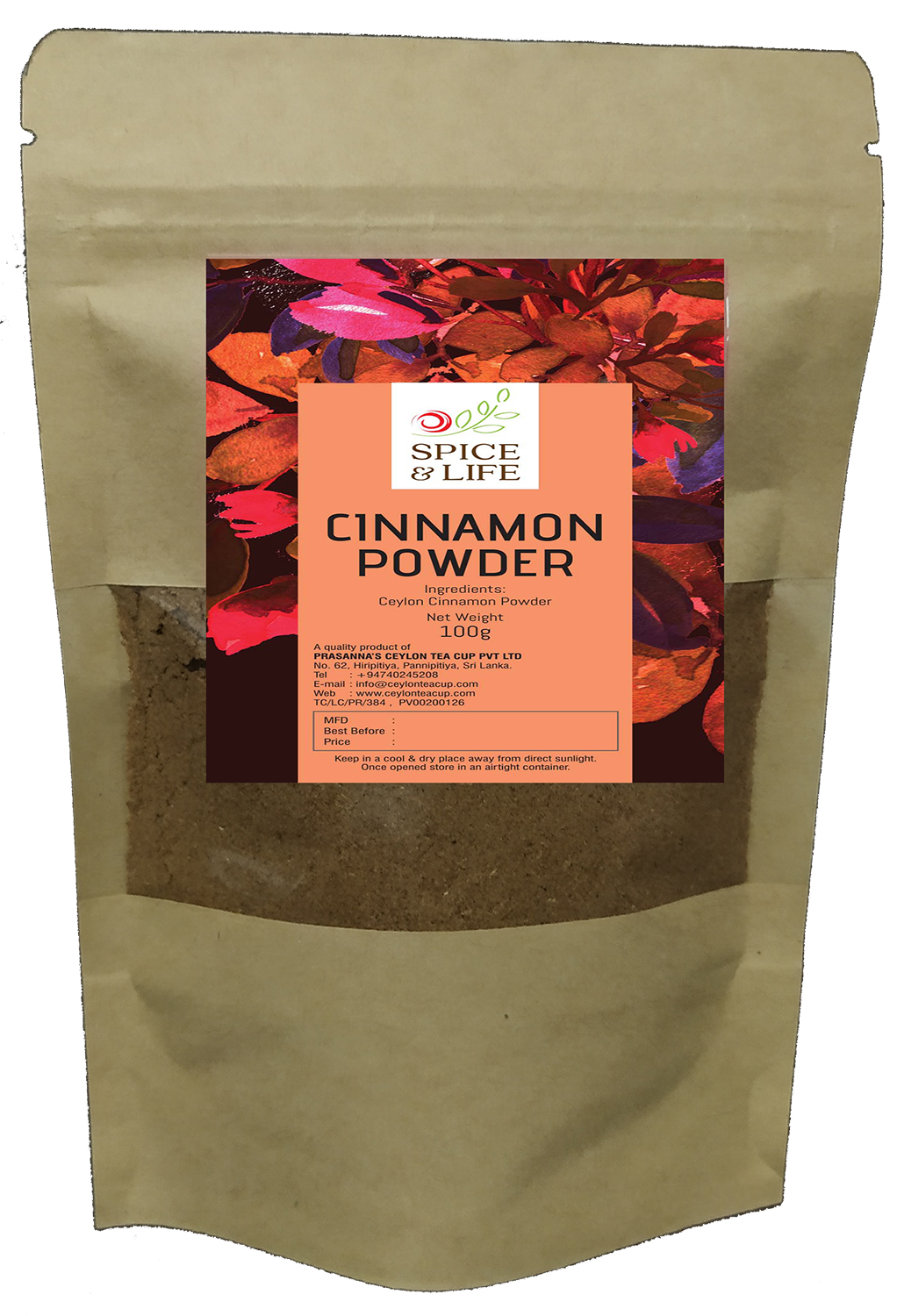 Cinnamon powder 100g. Sri Lanka