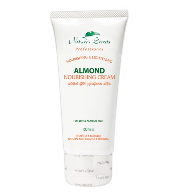 Nourishing Almond Cream 100 ml "Professional" Nature's Secrets, Sri Lanka