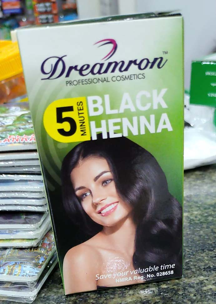 Henna black color for 5 minutes, 8 g DREAMRON Sri Lanka