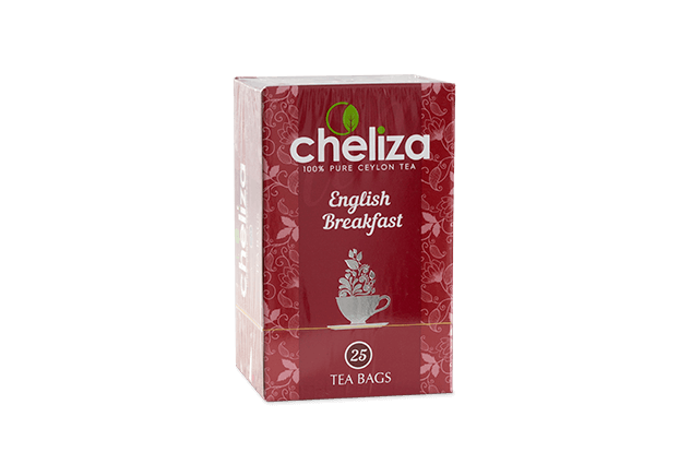 Tea black ENGLISH BRAKFAST packaged, 25 sachets*2 gr Cheliza, Sri Lanka(Russia)