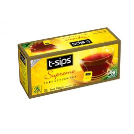 Black Tea 2g x 25 Tea Bags  t-sips Supreme