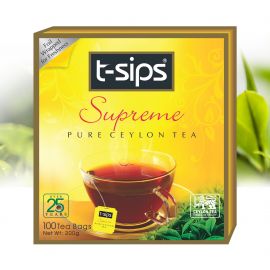 t-sips Black Tea - Supreme 2g X 100 tea bags