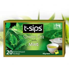 t-sips Mint Green Tea 20 bags X 2g each